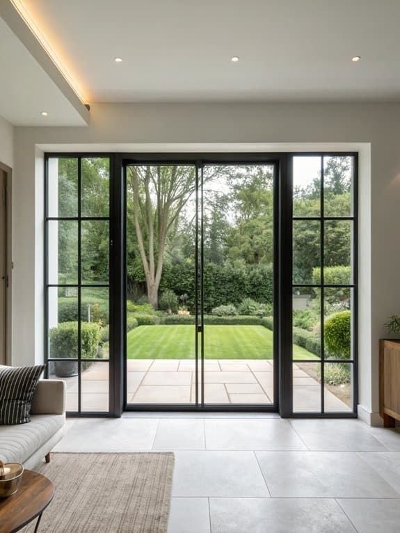 أبواب زجاج منزلق للمحلات التجارية في الخبر