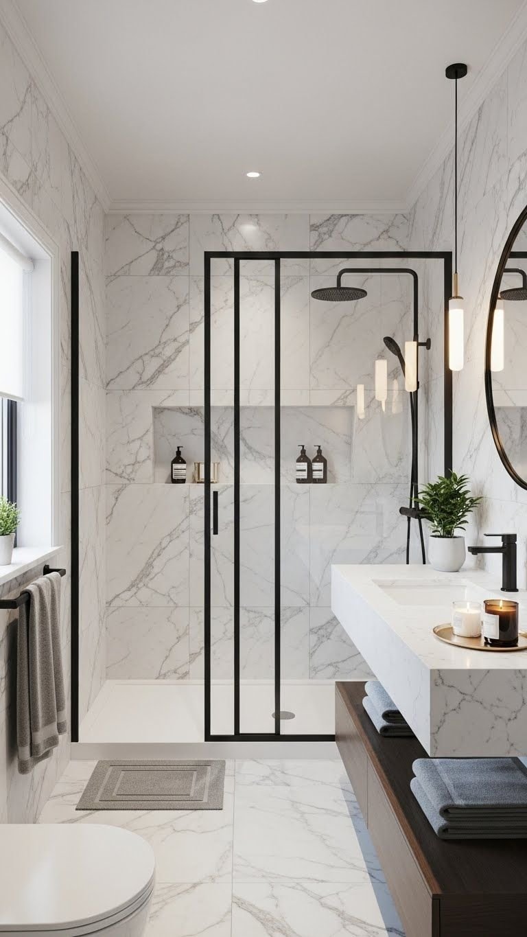 كابينة شاور بتصميم فاخر